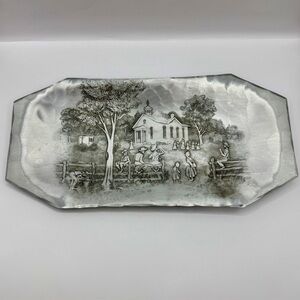 VTG Wendell August Forge "The Gathering" Aluminum Tray 90th‎ Anniv.